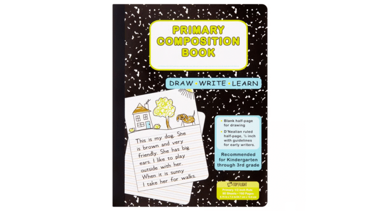 primary composition notebook
