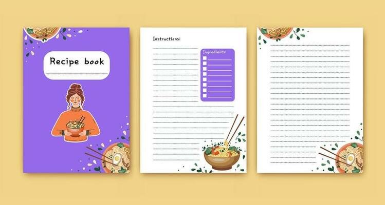 Recipe Book template Word free