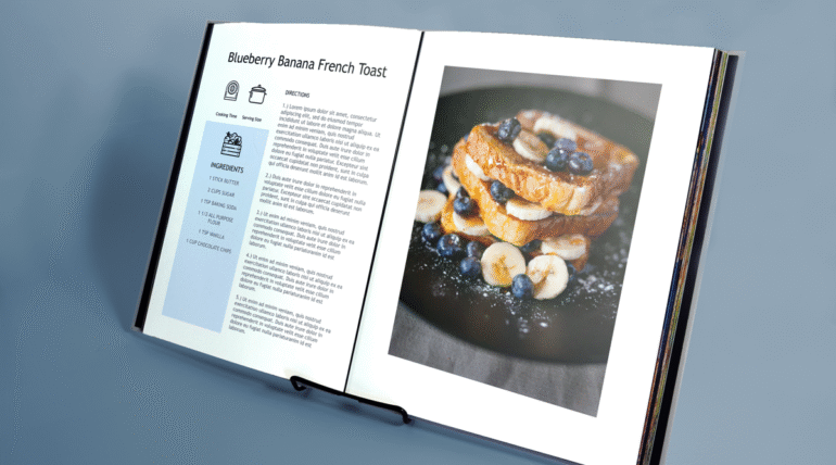 Recipe book templates free