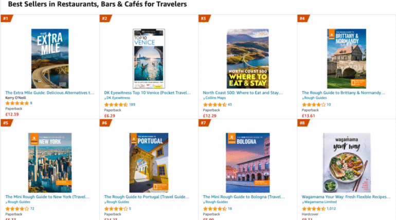 Best selling Travel Guide on amazon