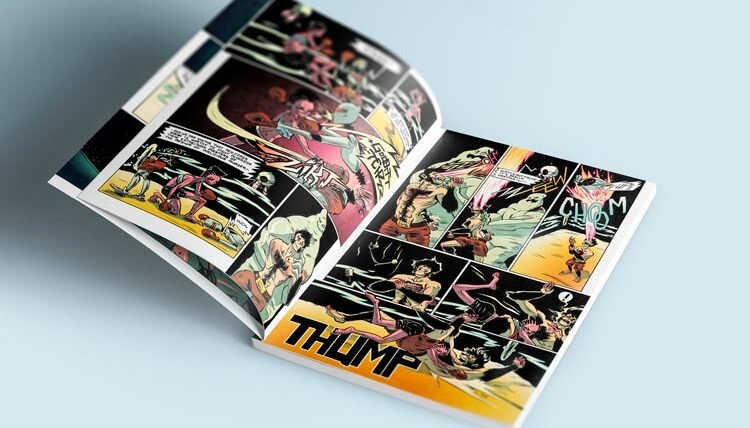 paperback comic book printing