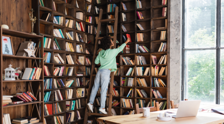 how to organize a large ebook library